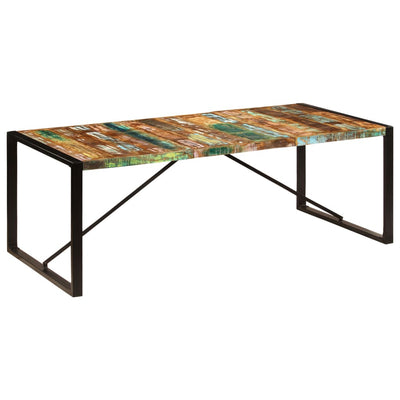 Dealsmate  Dining Table 220x100x75 cm Solid Reclaimed Wood