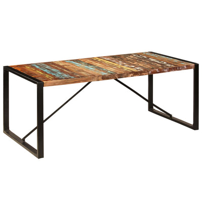 Dealsmate  Dining Table 200x100x75 cm Solid Reclaimed Wood