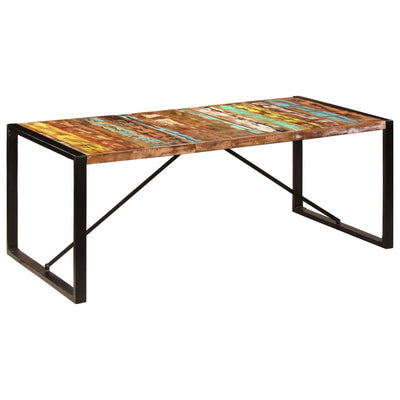 Dealsmate  Dining Table 200x100x75 cm Solid Reclaimed Wood