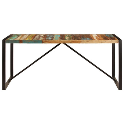 Dealsmate  Dining Table 180x90x75 cm Solid Reclaimed Wood