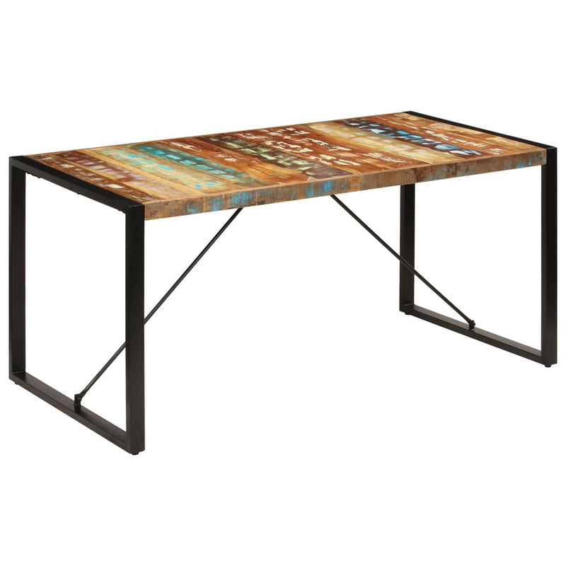 Dealsmate  Dining Table 160x80x75 cm Solid Reclaimed Wood