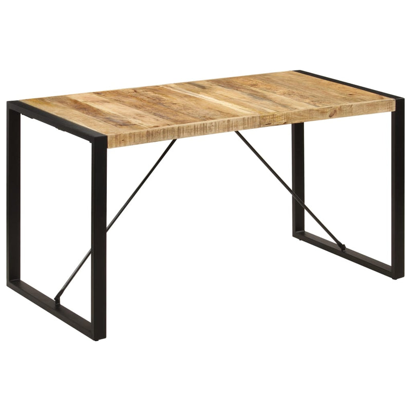 Dealsmate  Dining Table 140x70x75 cm Solid Mango Wood