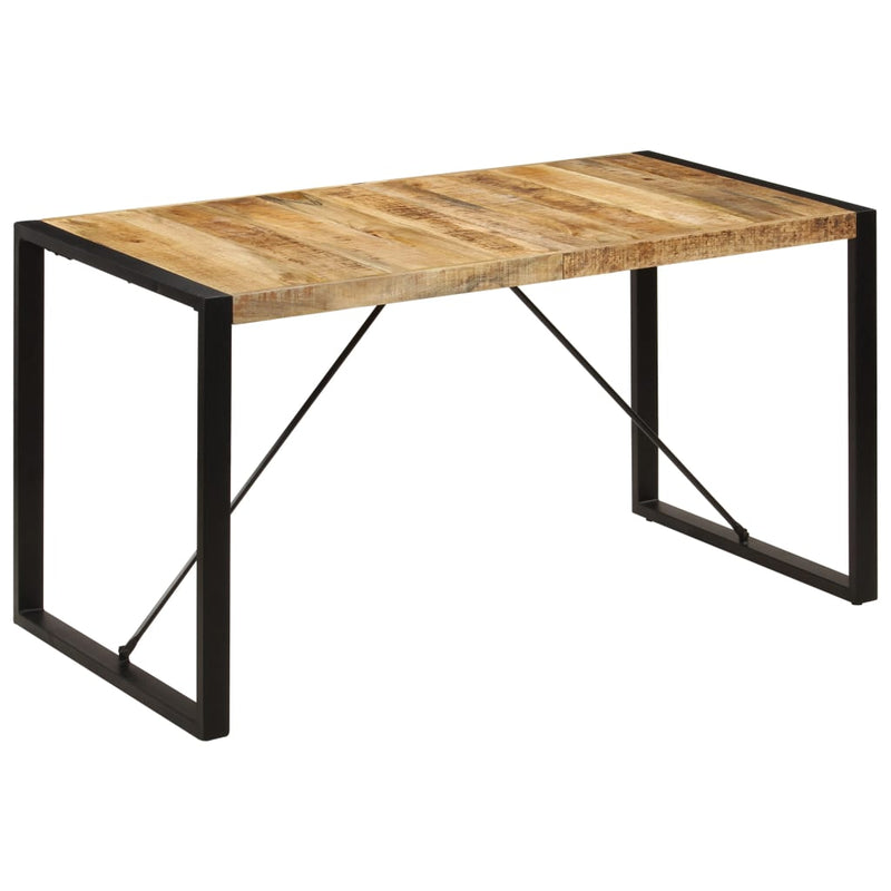 Dealsmate  Dining Table 140x70x75 cm Solid Mango Wood