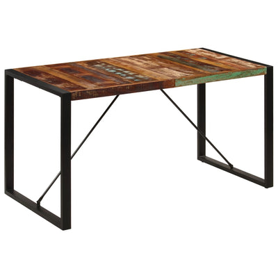 Dealsmate  Dining Table 140x70x75 cm Solid Reclaimed Wood