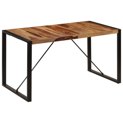 Dealsmate  Dining Table 140x70x75 cm Solid Sheesham Wood