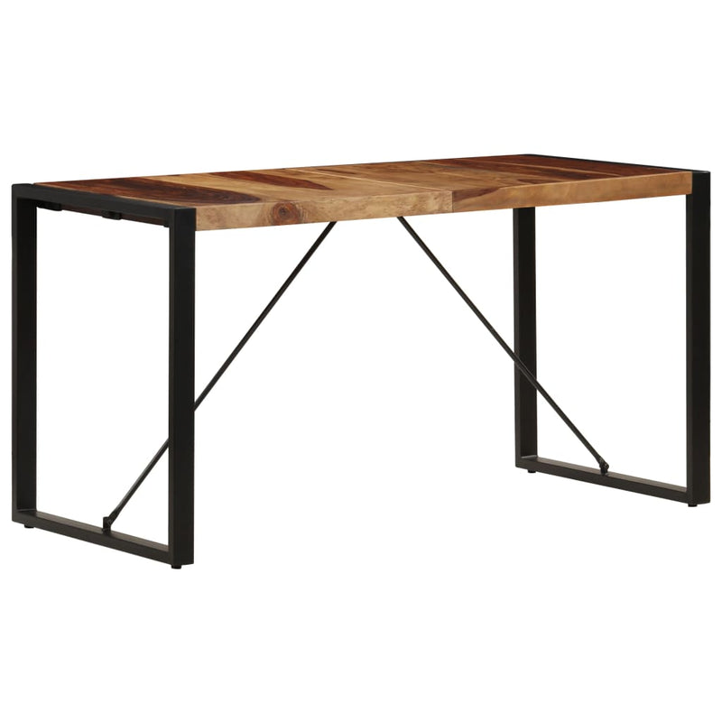 Dealsmate  Dining Table 140x70x75 cm Solid Sheesham Wood