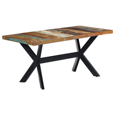 Dealsmate  Dining Table 160x80x75 cm Solid Reclaimed Wood