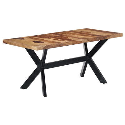 Dealsmate  Dining Table 160x80x75 cm Solid Sheesham Wood