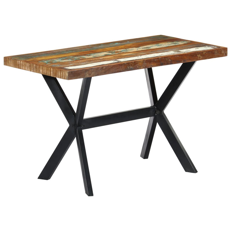 Dealsmate  Dining Table 120x60x75 cm Solid Reclaimed Wood
