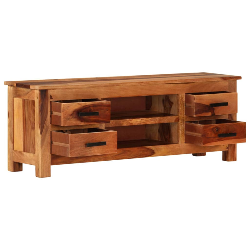 Dealsmate  TV Cabinet 110x30x40 cm Solid Sheesham Wood