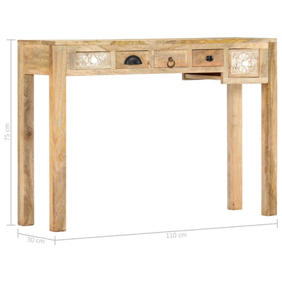 Dealsmate  Console Table 110x30x75 cm Solid Mango Wood