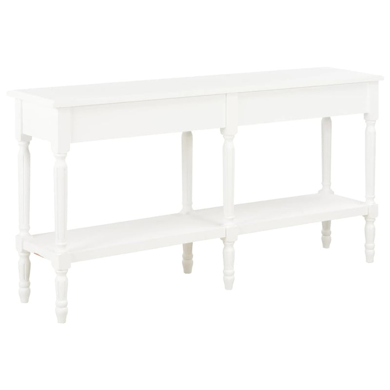 Dealsmate  Sideboard White 150x35x77 cm Solid Wood