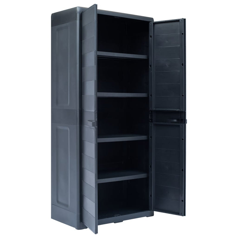 Dealsmate  Garden Storage Cabinet XL 78x46x175 cm Plastic