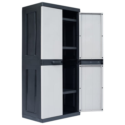 Dealsmate  Garden Storage Cabinet XXL 89x54x190 cm Plastic