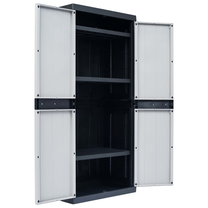 Dealsmate  Garden Storage Cabinet XXL 89x54x190 cm Plastic