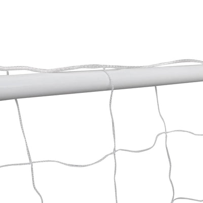 Dealsmate  Football Goal Nets Steel 2 pcs 240x90x150 cm