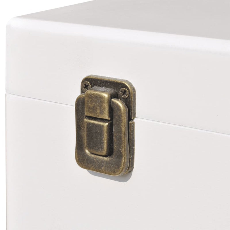 Dealsmate  Bedside Cabinets 2 pcs 40x30x57 cm White