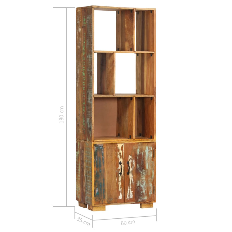 Dealsmate  Bookshelf 60x35x180 cm Solid Reclaimed Wood