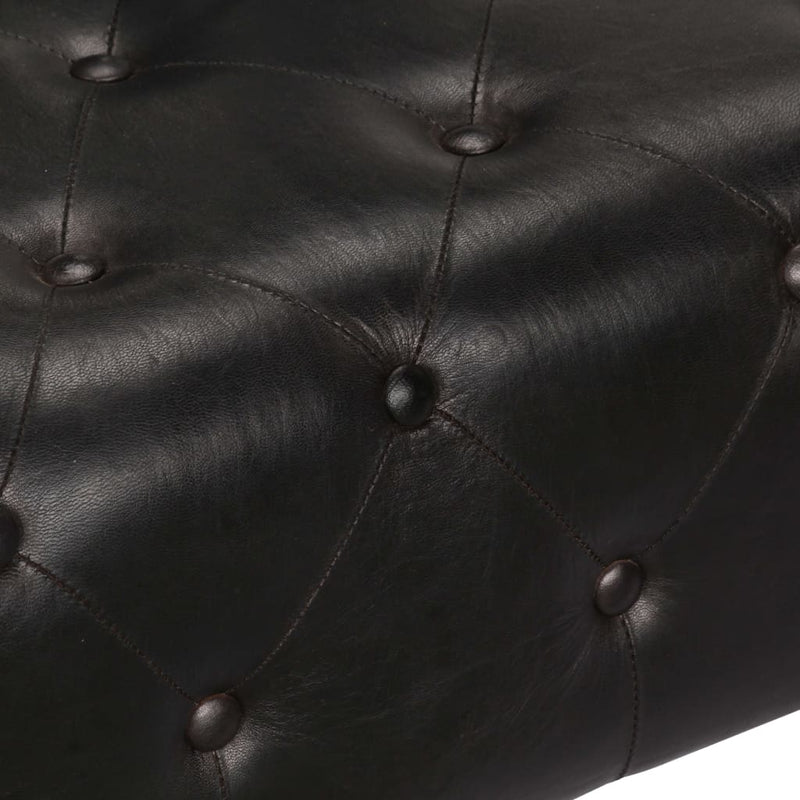 Dealsmate  Aviator Armchair Black Real Leather