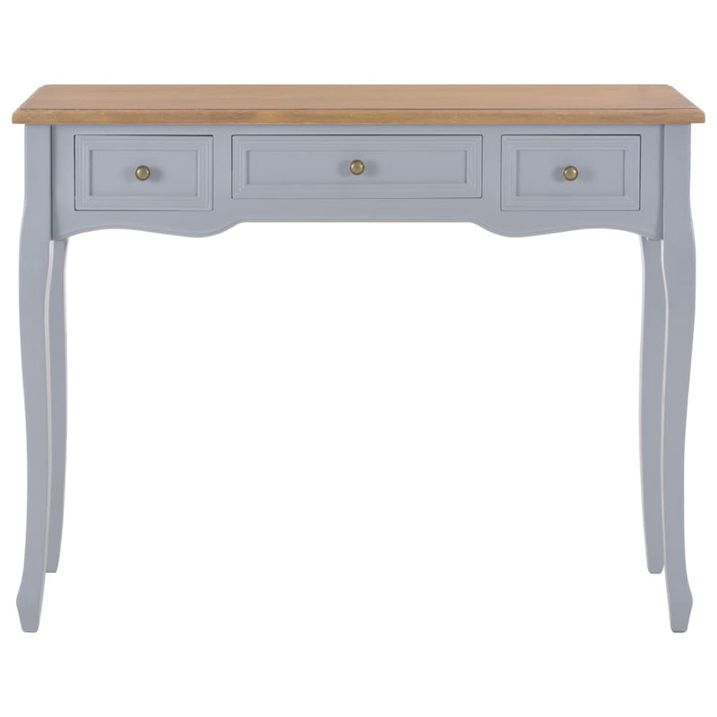 Dealsmate  Dressing Console Table with 3 Drawers Grey
