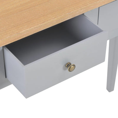 Dealsmate  Dressing Console Table Grey 79x30x74 cm Wood