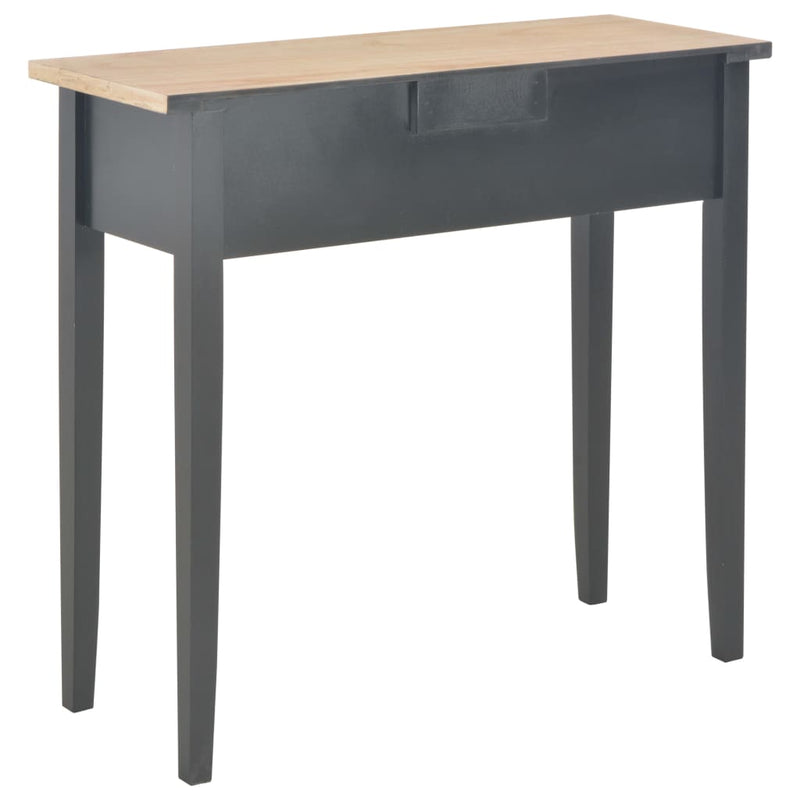 Dealsmate  Dressing Console Table Black 79x30x74 cm Wood