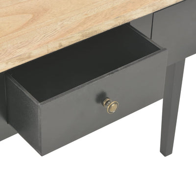 Dealsmate  Dressing Console Table Black 79x30x74 cm Wood