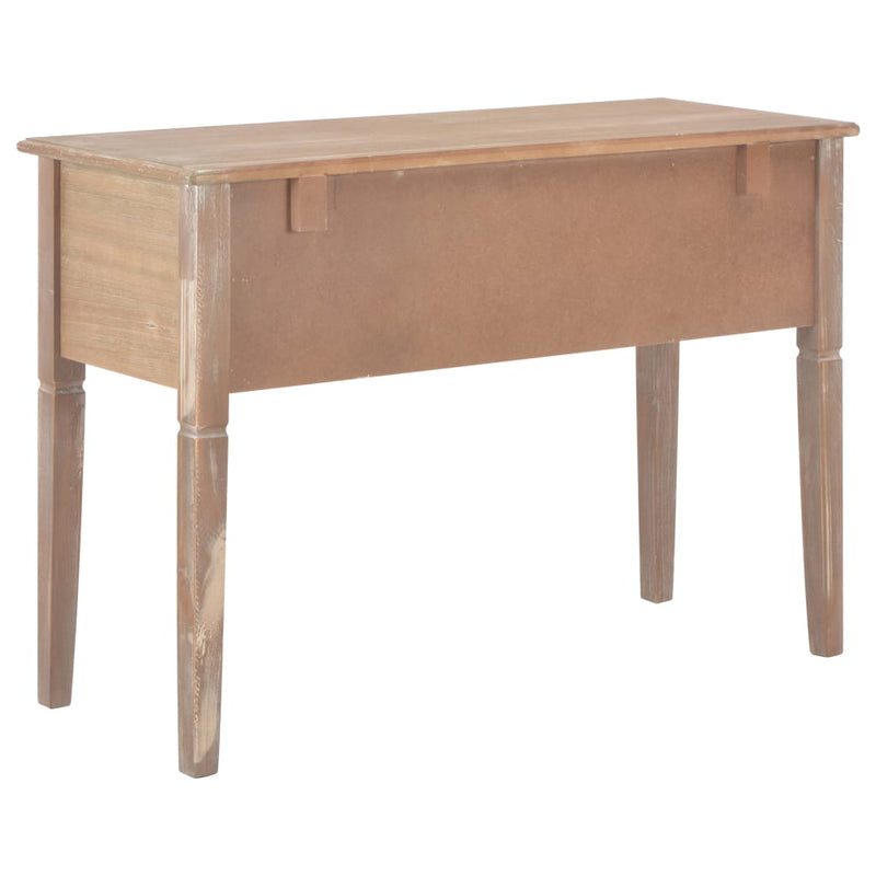 Dealsmate  Writing Desk Brown 109.5x45x77.5 cm Wood