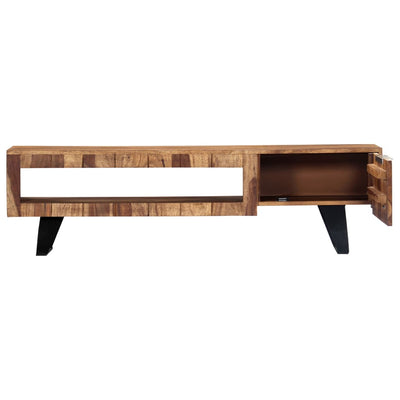 Dealsmate  TV Cabinet 140x30x40 cm Solid Sheesham Wood