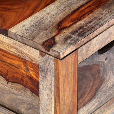 Dealsmate  Coffee Table Grey 100x50x30 cm Solid Sheesham Wood