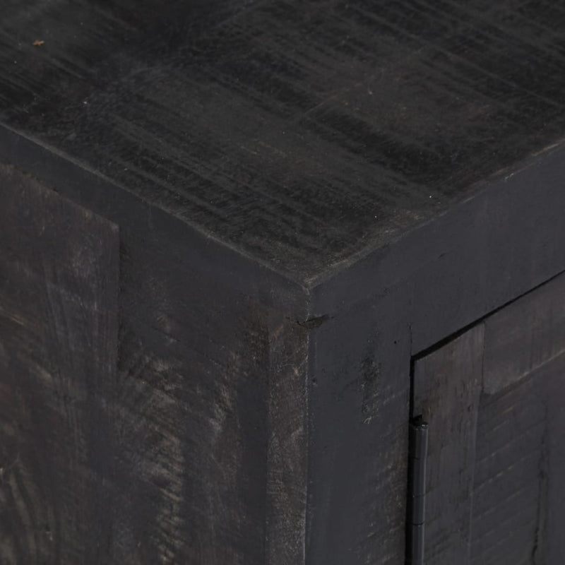 Dealsmate  TV Cabinet Black 118x30x40 cm Solid Mango Wood
