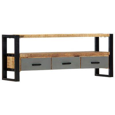 Dealsmate  TV Cabinet 130x30x50 cm Solid Mango Wood