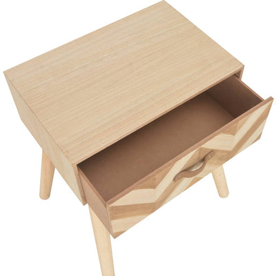 Dealsmate  Bedside Cabinet with Drawer 44x30x58 cm Solid Wood