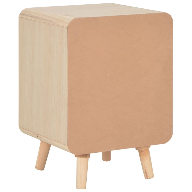 Dealsmate  Bedside Cabinet with 3 Drawers 40x35x56.5 cm Solid Wood