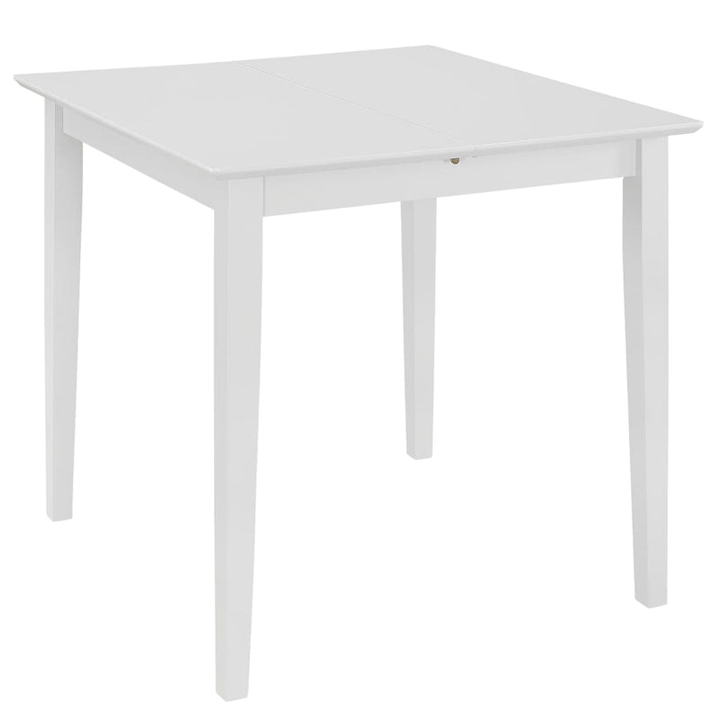 Dealsmate  Extendable Dining Table White (80-120)x80x74 cm MDF