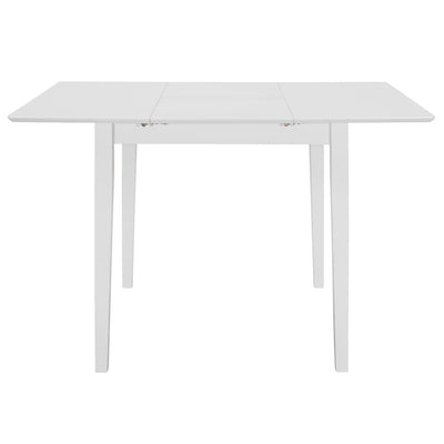 Dealsmate  Extendable Dining Table White (80-120)x80x74 cm MDF