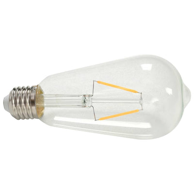 Dealsmate  Spot Lights 2 pcs with Filament Bulbs 2 W Black and Copper E27