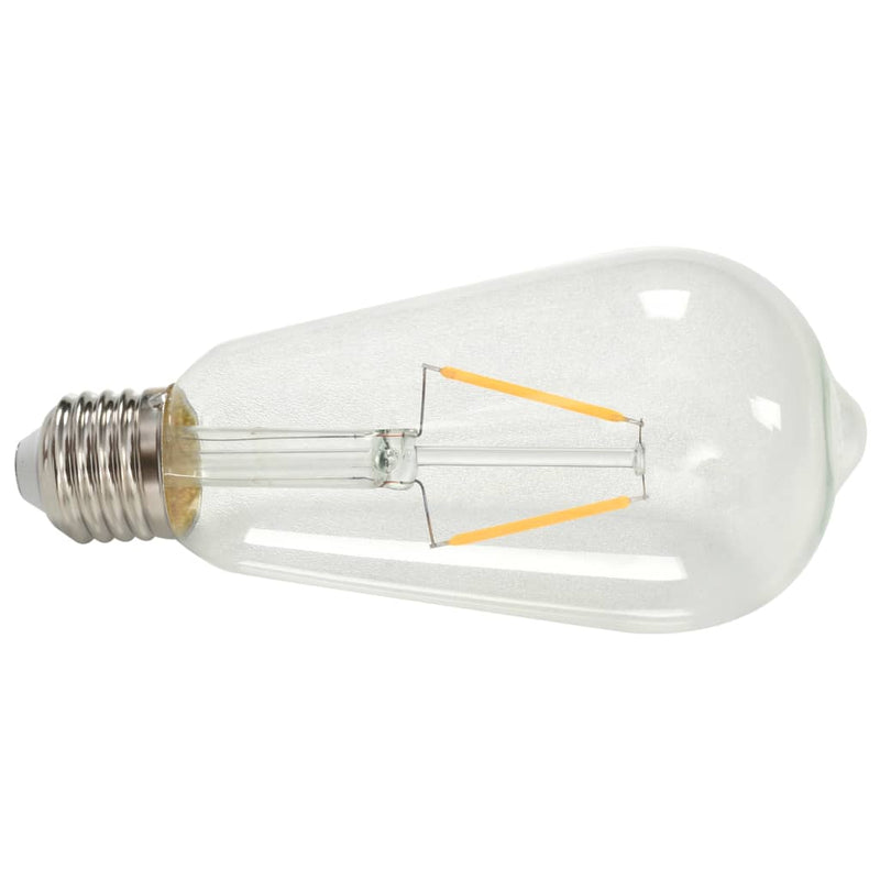 Dealsmate  Spot Lights 2 pcs with Filament Bulbs 2 W Black and Copper E27