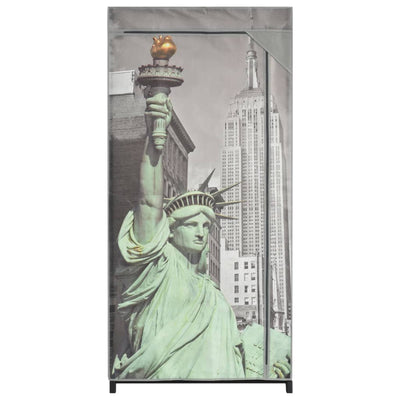 Dealsmate  Wardrobe New York 75x45x160 cm Fabric