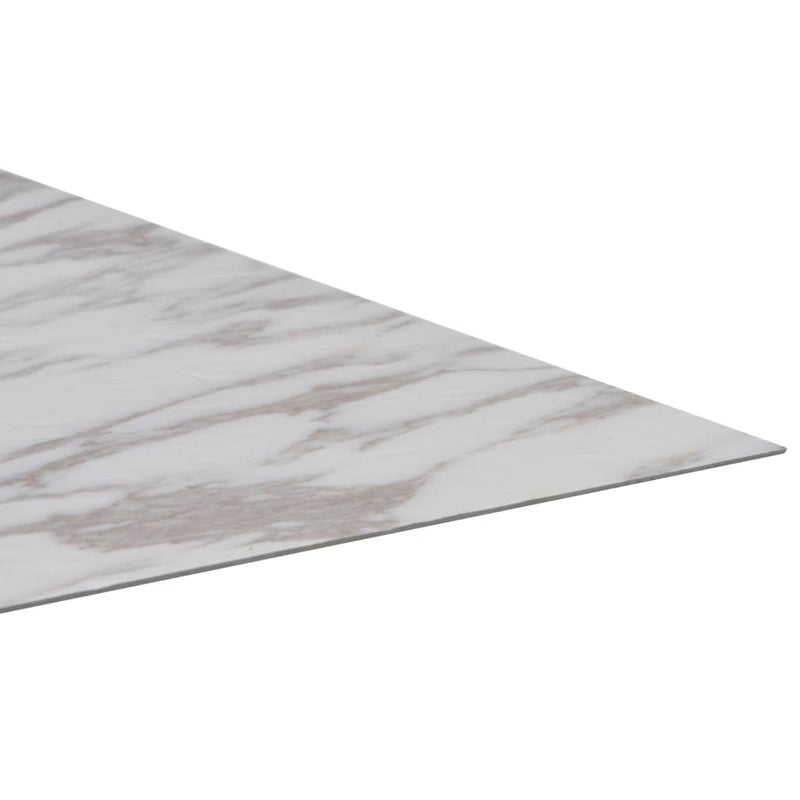 Dealsmate  Self-adhesive PVC Flooring Planks 5.11 m? White Marble
