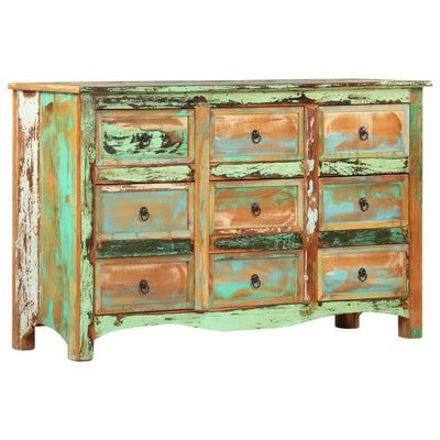 Dealsmate  Chest of Drawers 130x40x80 cm Solid Reclaimed Wood