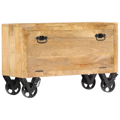 Dealsmate  Shoe Cabinet 86x35x55 cm Solid Mango Wood