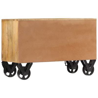 Dealsmate  Shoe Cabinet 86x35x55 cm Solid Mango Wood