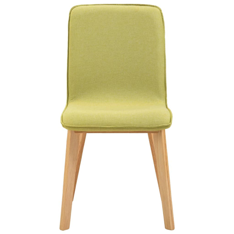 Dealsmate  Dining Chairs 2 pcs Green Fabric