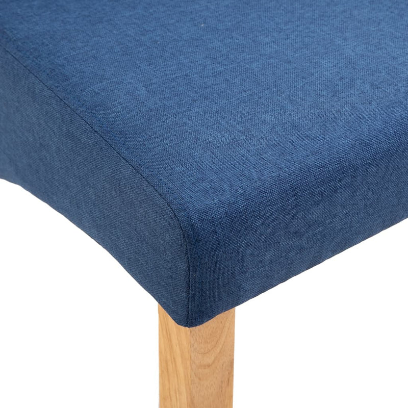 Dealsmate  Dining Chairs 2 pcs Blue Fabric