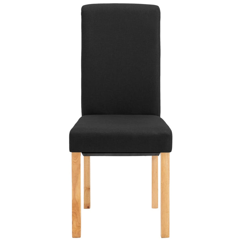 Dealsmate  Dining Chairs 2 pcs Black Fabric