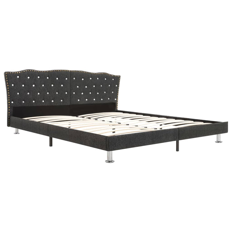 Dealsmate  Bed Frame Dark Grey Fabric 183x203 cm King
