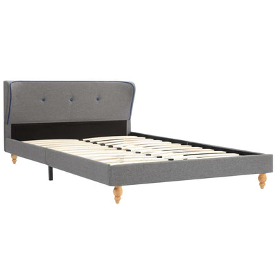Dealsmate  Bed Frame Light Grey Fabric 106x203 cm King Single