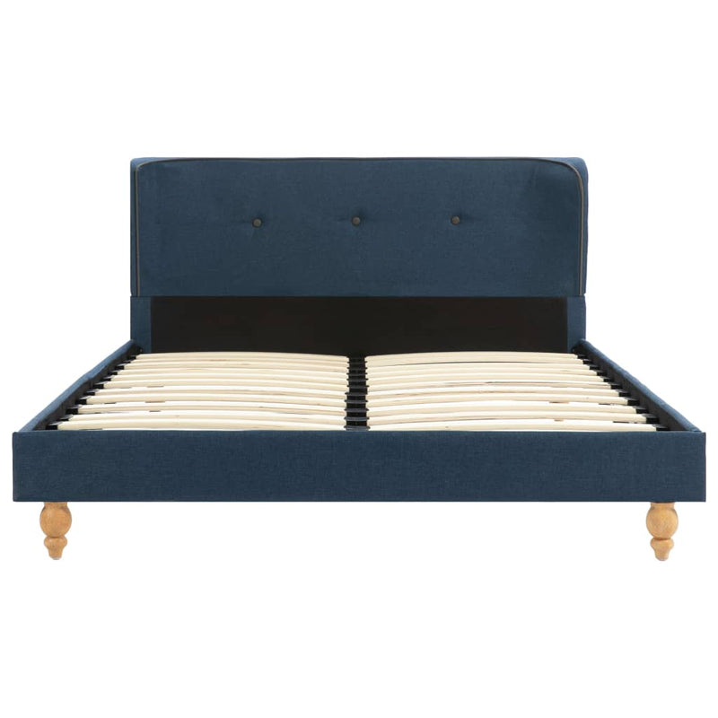 Dealsmate  Bed Frame Blue Fabric 106x203 cm  King Single