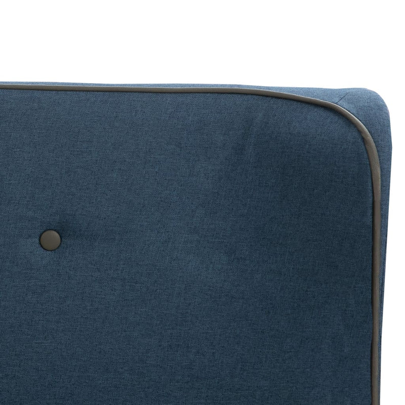 Dealsmate  Bed Frame Blue Fabric 183x203 cm  King